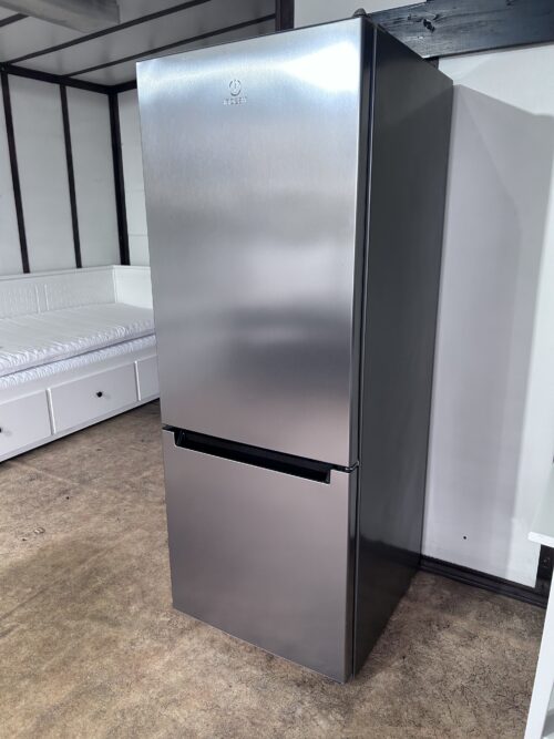 Lodówko-zamrażarka Indesit , srebrny INOX stal nierdzewna Gwarancja Transport