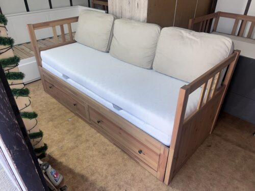 IKEA HEMNES Lite drzewo Łóżko Leżanka z 2 szufladami, 2 materace Transport