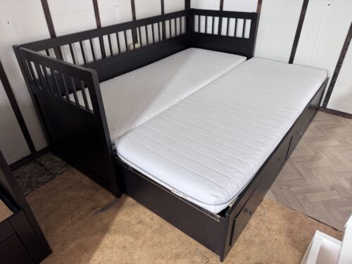 Łóżko leżanka IKEA HEMNES Lite drzewo Sosna 2 materace Transport